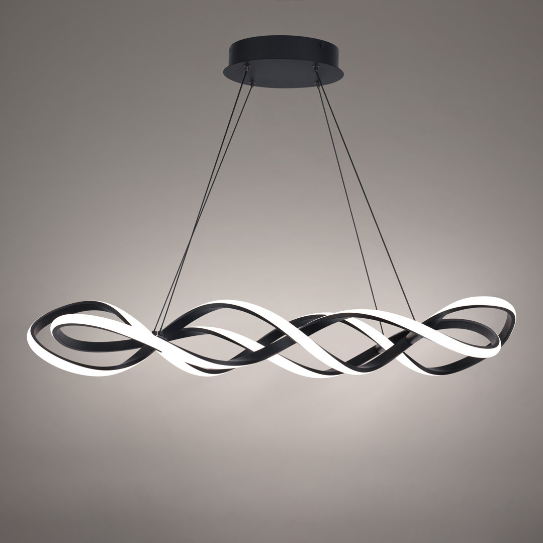 Interlace 1 - Light Black LED Novelty Pendant dweLED