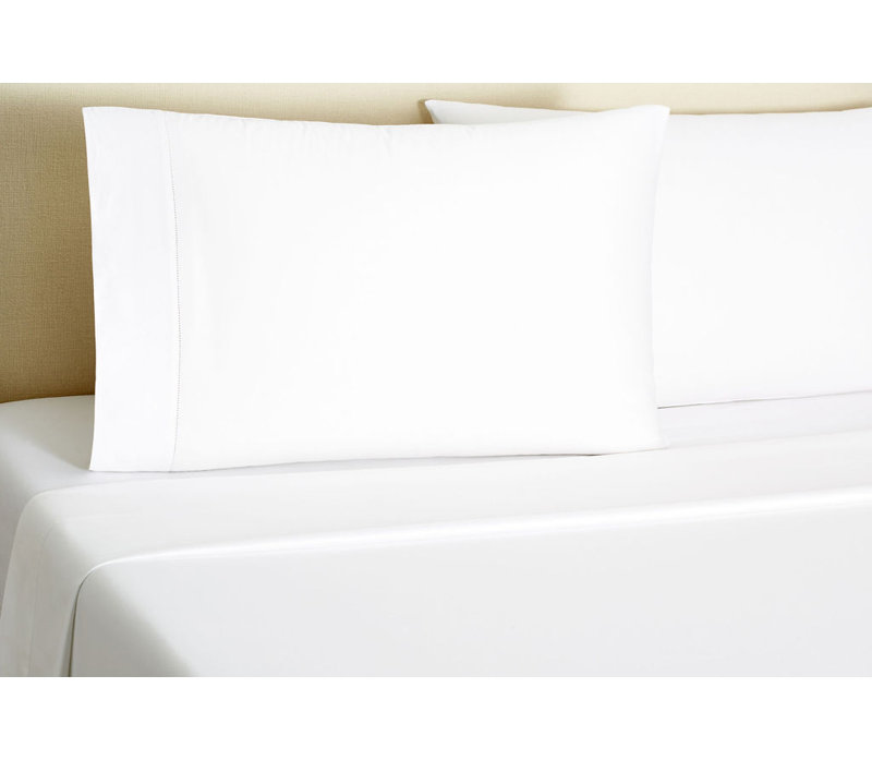 Ensemble de draps en coton certifié Supima 600 fils Supima, Ensemble de drap pour grand lit avec drap-housse, Ivoire