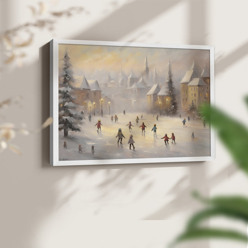 Paysages rétro-CII - reproduction encadrée, H 11 po x l 14 po, Blanc