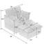Canapé rembourré avec repose-pieds et coussins décoratifs-1214019253