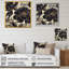 Impression sur toile Meghan Blue Gold Carnation Flower I sur toile-88530926-88530927