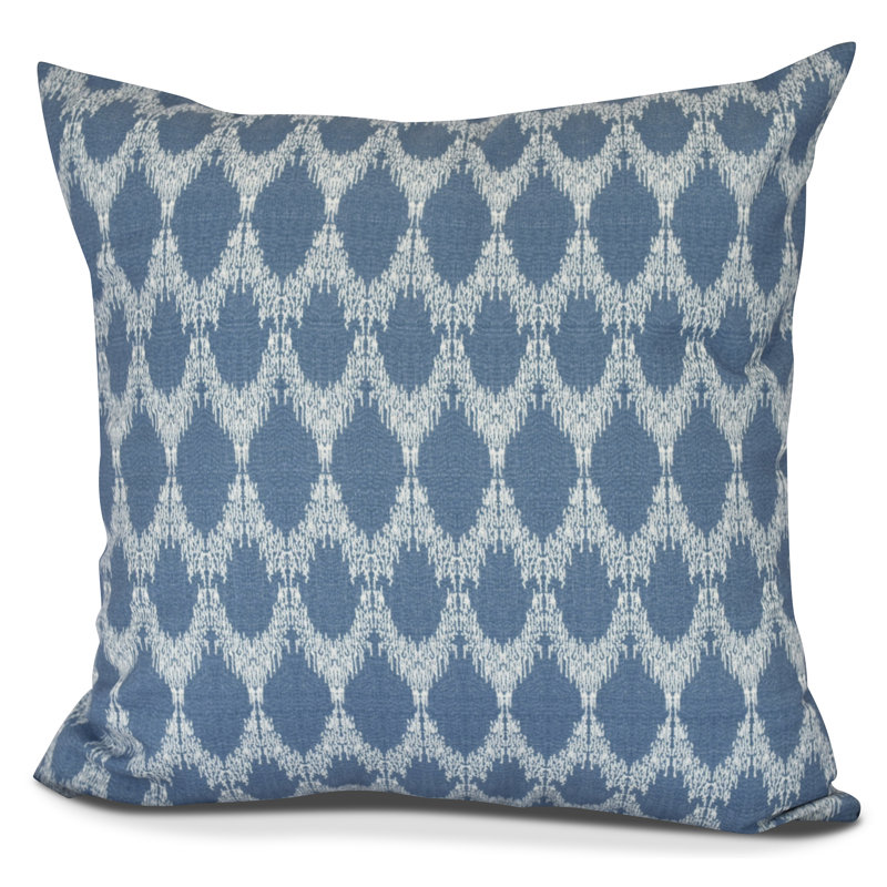 Housse de coussin carrée/insert, H 16 po x l 16 po, Bleu