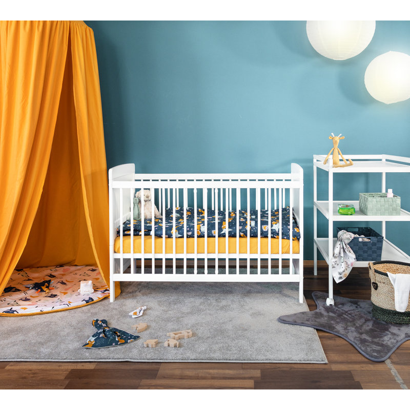 Baby Cot, White, 60x120cm