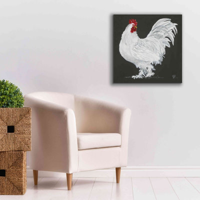 'Rooster' by Hollihocks Art, Giclee Canvas Wall Art