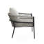 Fauteuil d'extérieur en rotin PE avec coussins 1 pièce