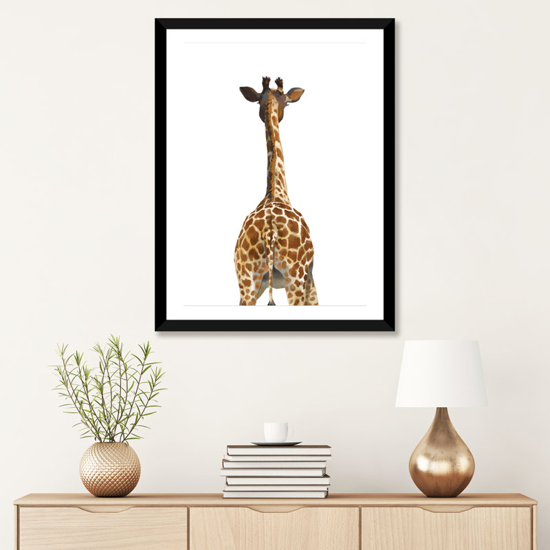 Animals, 32" H x 24" W x 1" D, Black Framed Paper