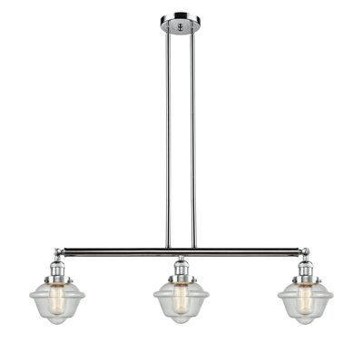 Boligee 3 - Light Polished Chrome Kitchen Island Pendant