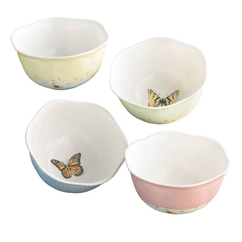 Lenox Butterfly Meadow Dessert Bowl Set
