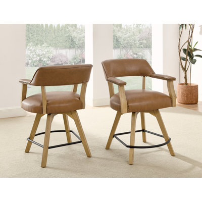 Resendez Crissman Polyurethane Upholstered Back Arm Chair
