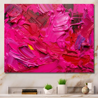 «Viva Magenta Bliss Wildness I», reproduction d'art sur toile