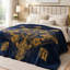 Jeté en peluche élégant à motif baroque, douillet douillet décoratif pour canapé-lit-134396238
