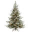 7.5 Ft. Snowy Milford Spruce Tree With Clear Lights