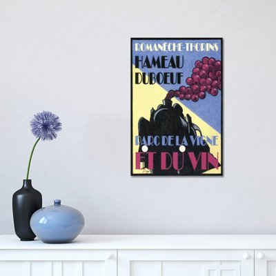 Hameau Duboeuf Viticulture Theme Park Vintage Advertisement by Jean-Pierre Got - Wrapped Canvas Print