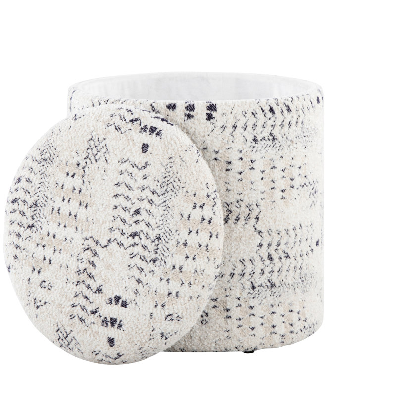 Rangement en coton de 18 pouces avec couvercle amovible, style polyvalent, poids de 250 lb, intérieur seulement, aucun assemblage requis Limite de poids texturée unique, utilisation,