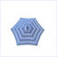 Parasol moderne de 9 pi