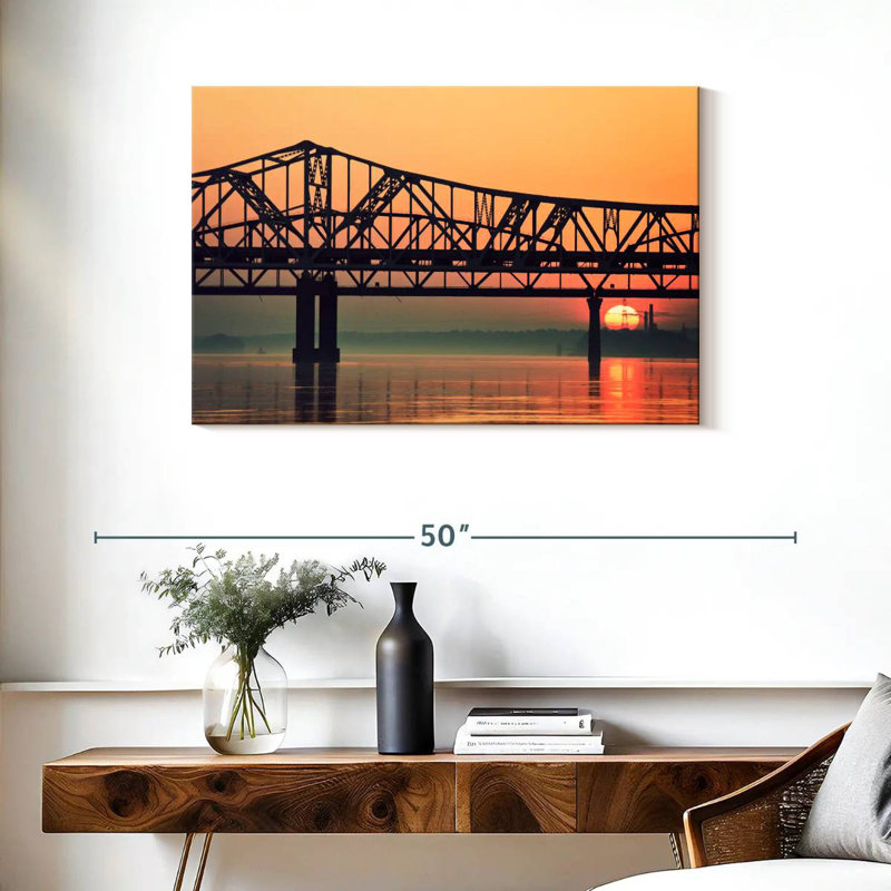 Bridge Over Ohio River, 24" H x 36" W