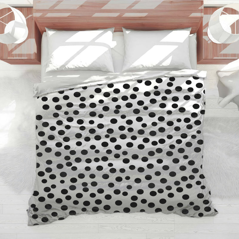 Polka Dots Bedding Pattern Comforter Retro, Twin Extra Long