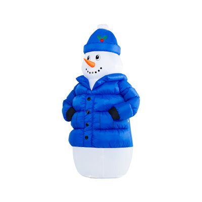 6 ft Snowman in Puffy Jacket Inflatable