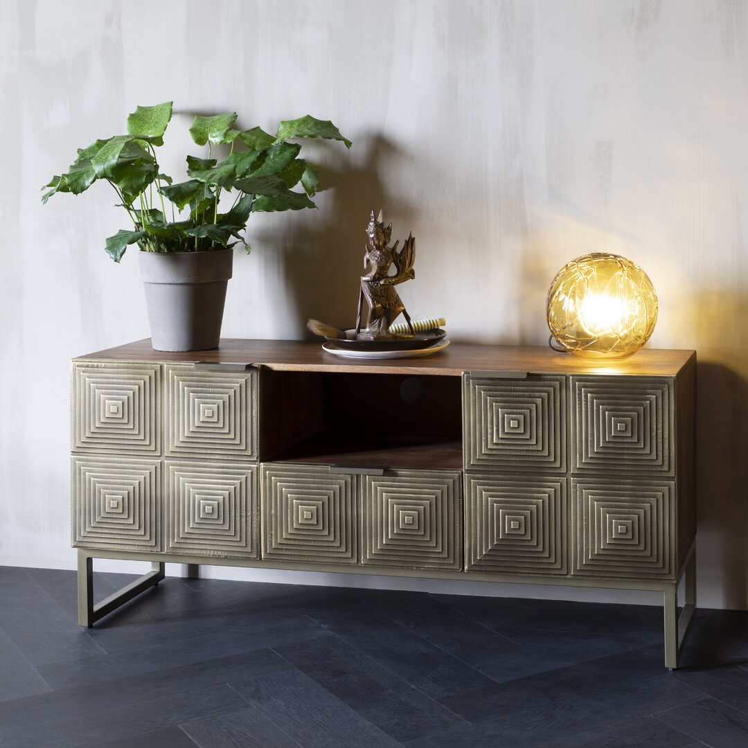 Sideboard aus Massivholz 135 cm