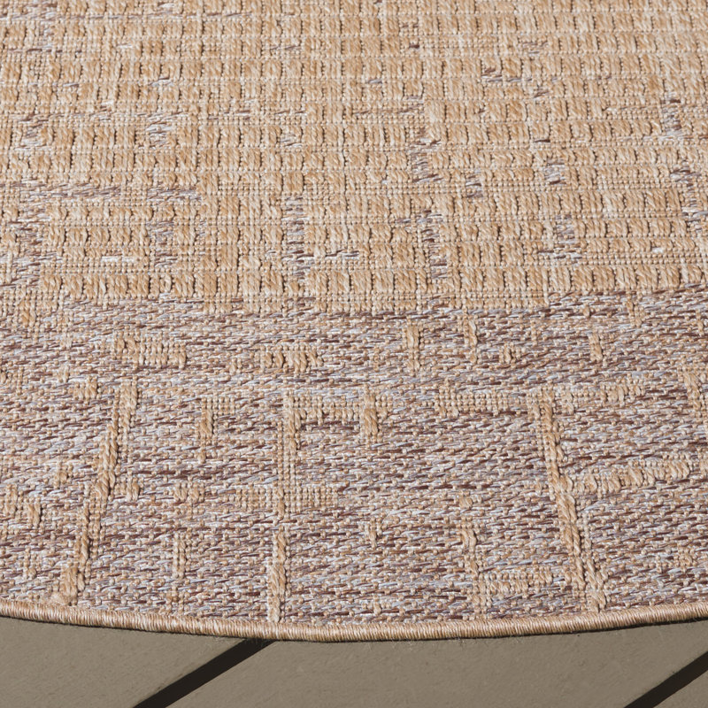Deelynn Performance Performance Abstract Rug, Round 6'7"