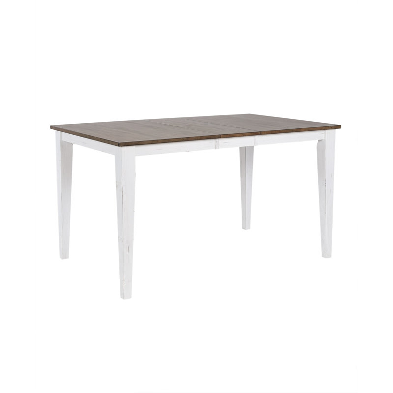 Solid Wood Extendable Counter Leg Dining Table, 36"