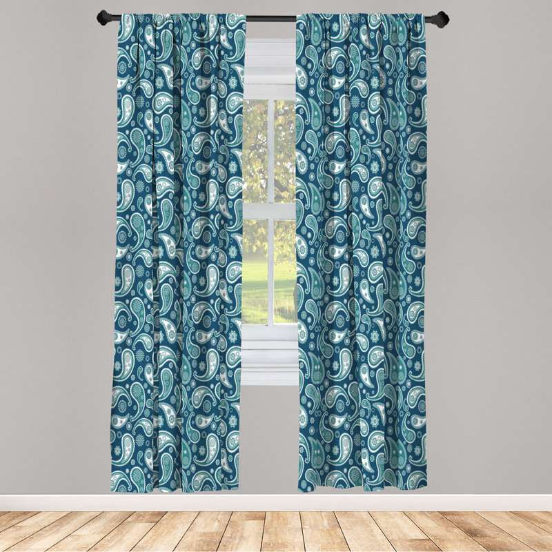 Rideaux 4 panneaux East Urban Home, L 56 po x L 84 po