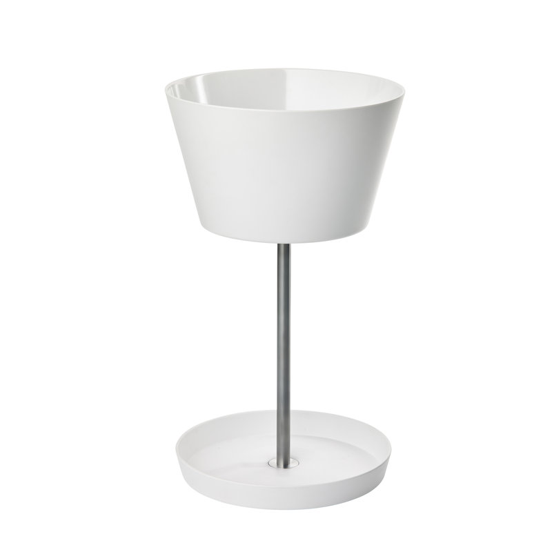 Plastic Freestanding Umbrella Stand, White