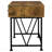 2-Piece Computer Desk & Bookcase, Rustic Nutmeg
