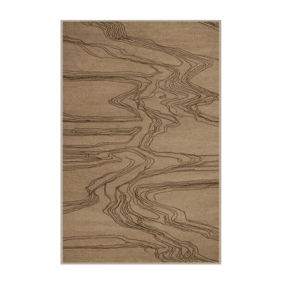 Machine Washable Turkish Beige Area Rug