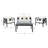 Mondovi Eucalyptus 4 - Person Patio Conversation Set with Cushions-1721498545