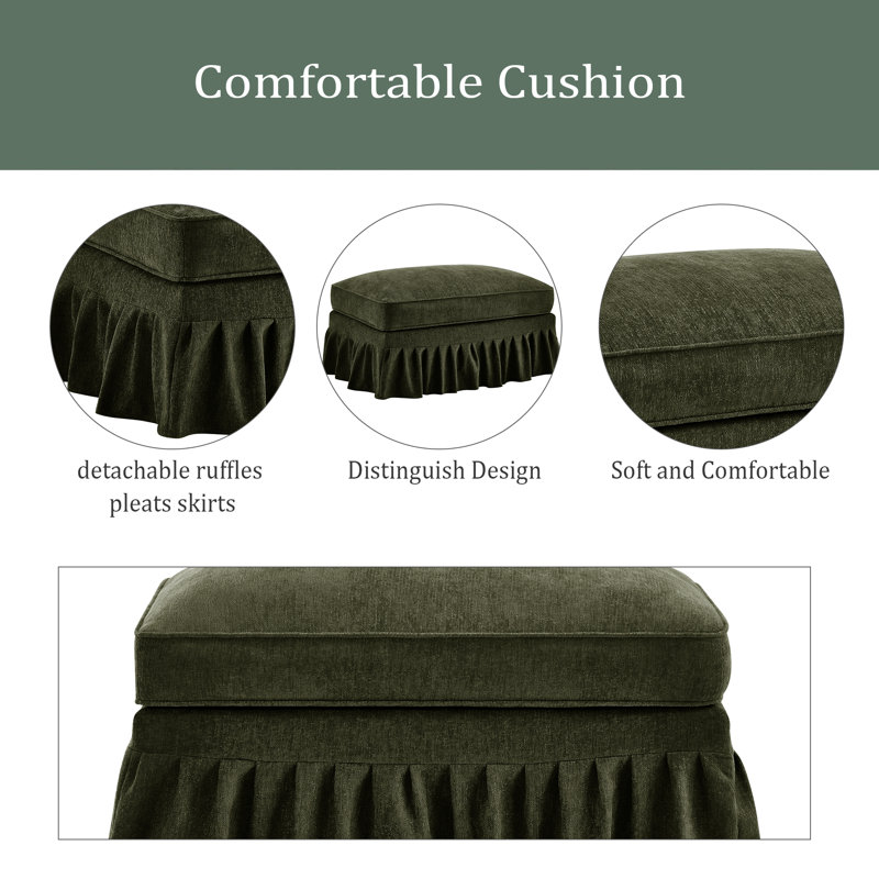 Ottoman Chenille, Green