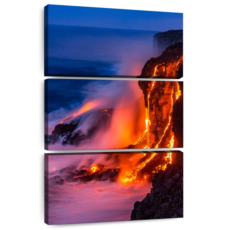 Chutes de lave d'Alvord Kilauea, H 32 po x l 20 po