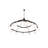 20 - Light Dimmable Wagon Wheel Chandelier