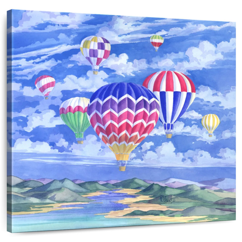 Mehar Balloons Painting, 16" H x 16" W