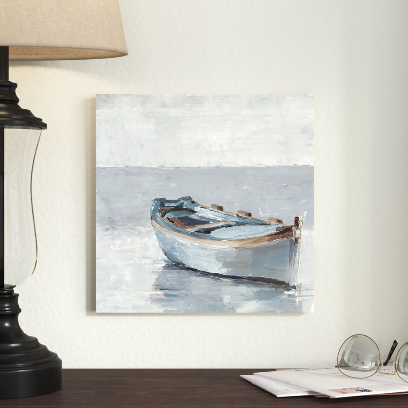 Reflected Horizon I by Ethan Harper - Painting, 30cm H x 30cm W, Wrapped Canvas