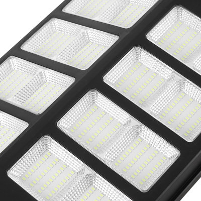 Lampadaire d'extérieur avec panneaux solaires VEVOR
