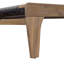 Chaise longue en rotin PE Hayes avec structure en bois d'acacia