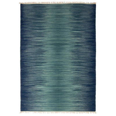 Hollands Teal Kilim 5'2" x 7'10"