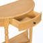 Console demi-lune avec tiroir et tablette-276707847