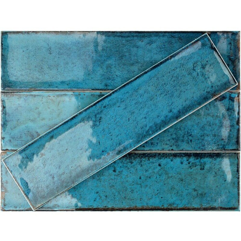 Castle 3X12 Ceramic Wall Tile, Denim