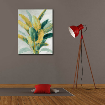 «Greenhouse Palm 2 Teal Green And Gold C» par Danhui Nai, art mural sur toile