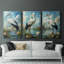Aviary Study  Series  XXXIV  -Premium Gallery Wrapped Canvas Set -Ready to Hang-102399079