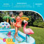Glissade d'eau gonflable et piscine pour enfants, aire de jeu Jungle Adventure