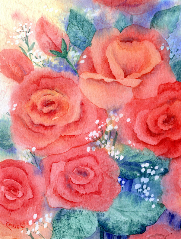 Drapeau de jardin Kjeld Roses, H 15 po x l 11 po