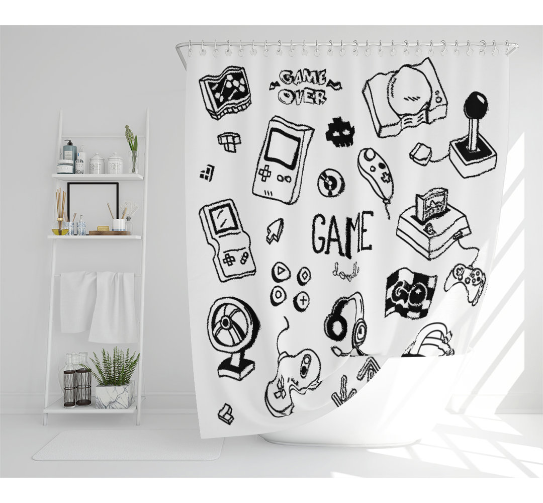 Cockrell Hill Polyester Shower Curtain Set