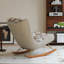 Chaise berçante moderne rembourrée