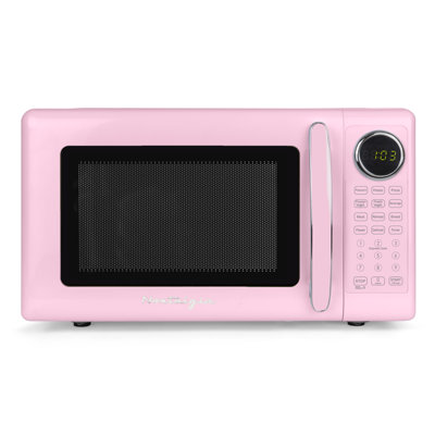 Retro 0.7 Cu Ft Microwave - Pink