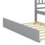 Structure de lit plateforme en bois robuste avec lit gigogne escamotable-759794305