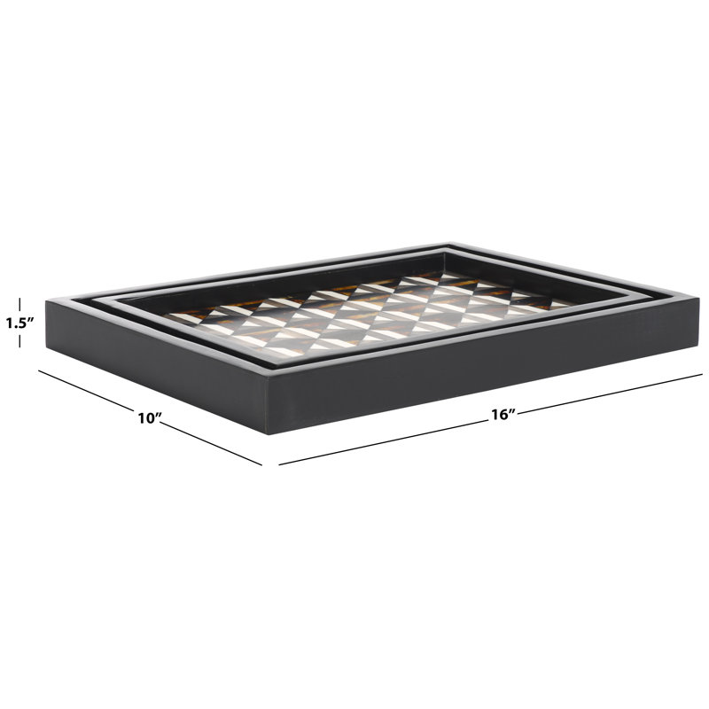 Traude Resin/Mdf Tray Set 2