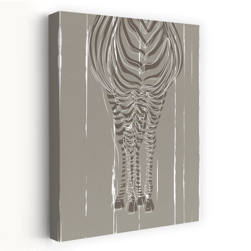 Art mural moderne et abstrait zébré moderne, 36" H x 24" W